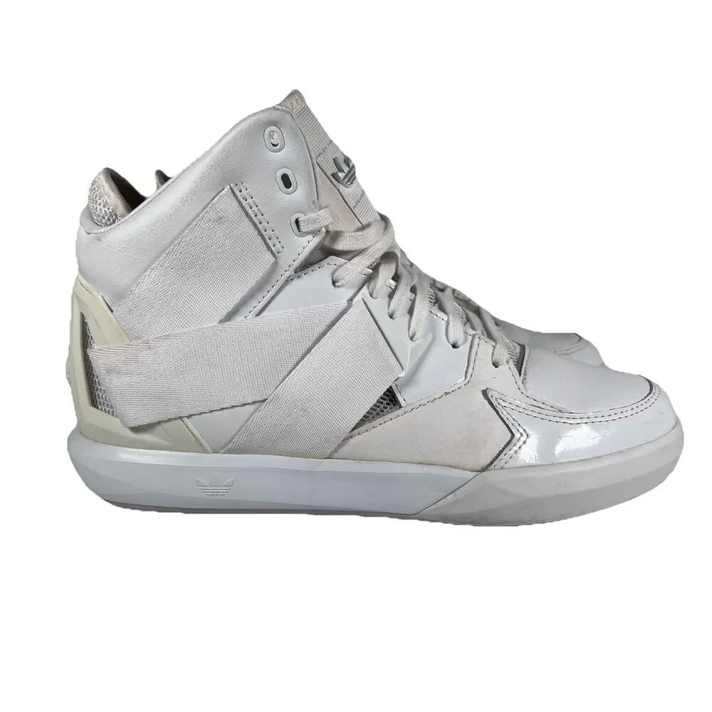 Adidas Originals C-10 Mid White Lace Up Basketball Shoes Sneakers Men's Size 6.5